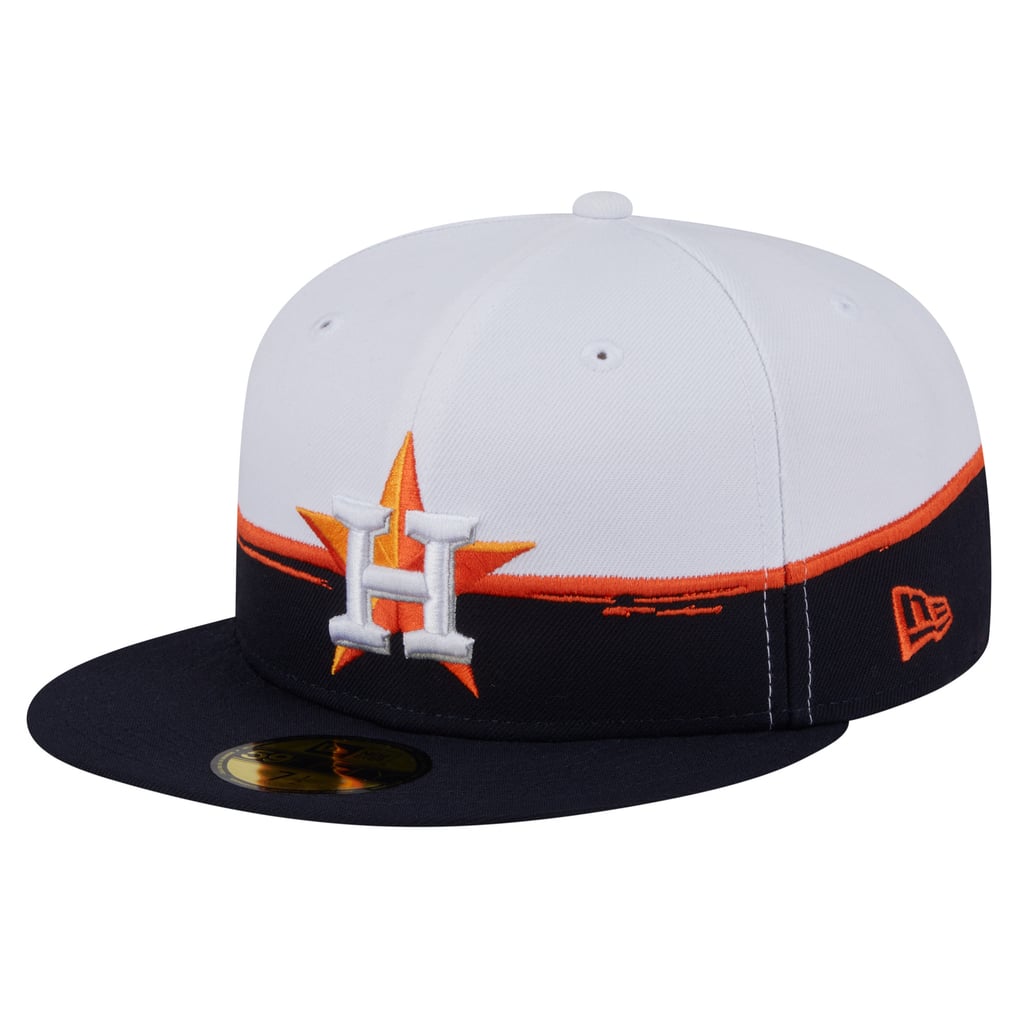  Houston Astros New Era Paint Stroke 59FIFTY Fitted Hat - Navy/White